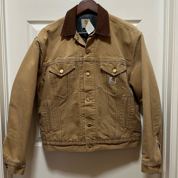 Carhartt Wool Lined Detroit Trucker Vintage Jacket - Picture 1 of 16